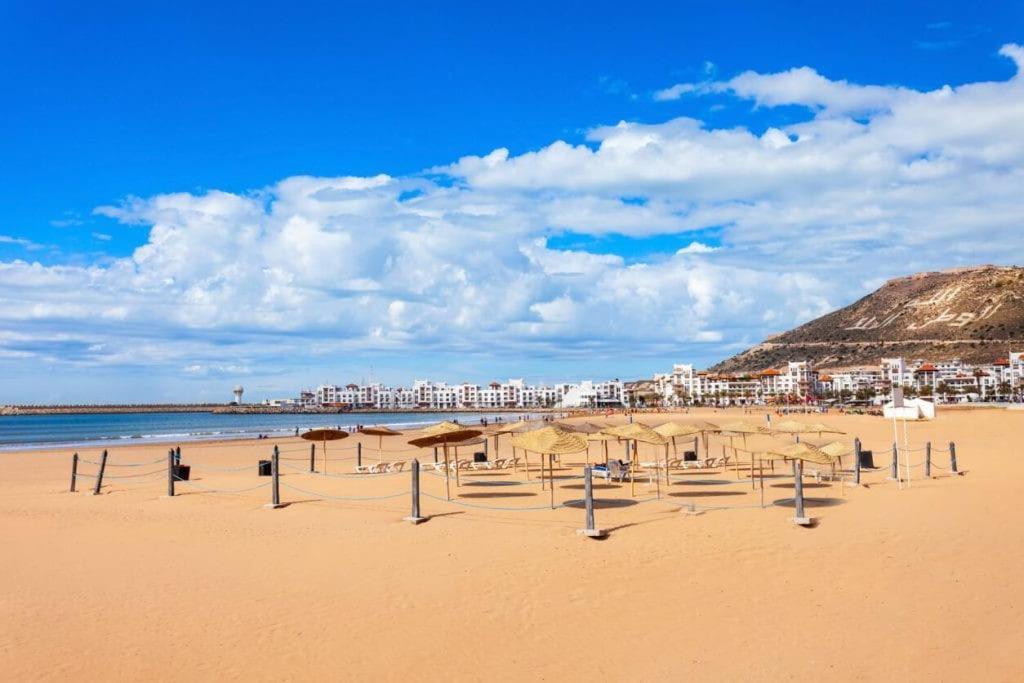 Appartement De Luxe ,Piscine,Parking,Terrasse Agadir Buitenkant foto