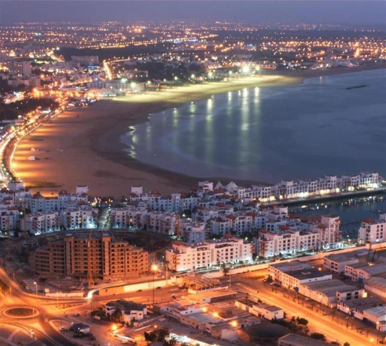Appartement De Luxe ,Piscine,Parking,Terrasse Agadir Buitenkant foto